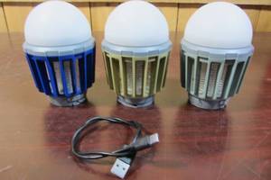 lot 45 image: Wisely Bug Zapper OutdoorIndoor Electric, USB-C Rechargeable Mosquito Killer Lantern Lamp, Portable Insect Electronic Zapper Indoor Trap, with LED Light, 3-Pack