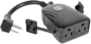 lot 35 image: Feit Wi-Fi Smart Outdoor Plug 2-pack