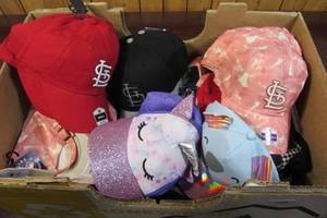lot 102 image: Lot Of Various Size Baseball Caps - Mens & Womens - Mainly St. Louis Cardinals