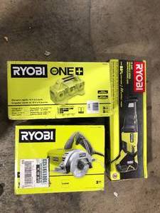 lot 3 image: Lot of Assorted  Ryobi Tools and Hardware Various Models and Conditions  Customer Returns See Pictures