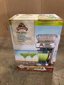 lot 10 image: Margaritaville Key West Frozen Concoction Maker 48 oz. 3-Speed Beige Blender with Easy Pour Jar and XL Ice Reservoir   Customer Returns See Pictures