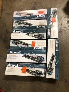 lot 24 image: Lot of Anvil 14 in. Ceramic and Porcelain Tile Cutter Customer Returns See Pictures