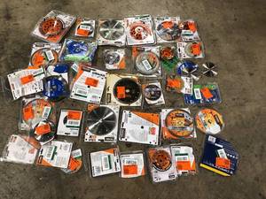 lot 28 image: Lot of Assorted Saw Blades and Hardware Various Models and Conditions  Customer Returns See Pictures