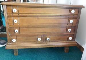 Neat vintage chest of drawers - reminds me of a sewing thread chest