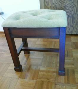A nice little walnut dressing stool