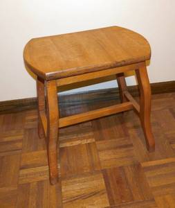 Small Solid wood stool or side table