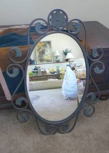 Metal decorative mirror