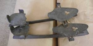 Antique pair of clamp-on skates