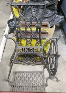 Antique Singer sewing machine iron frame
