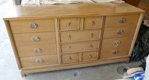 American of Martinsville Bleached Mahogany dresser (matches lot 23)