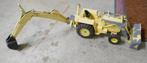 Vintage Ford tractor backhoe