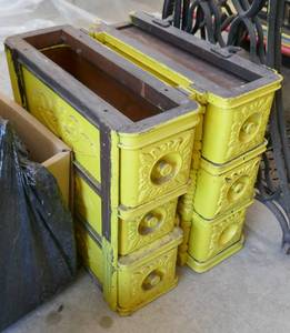 Old Singer sewing cabinet boxes