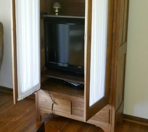 Vizio 32 flat screen tv (inside the armoire)