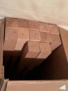 lot 5 image: 12 Wood Spindles - Unfinished
