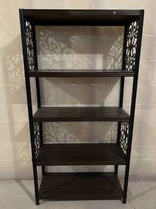 lot 9 image: Decorative Metal 5 shelf Unit