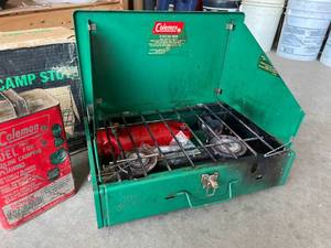 lot 40 image: Vintage Coleman Stove & Gas