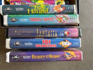 lot 58 image: Vintage Disney VHS tapes, Cartoon and Workout VHS tapes
