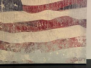 lot 20 image: American Flag Canvas Print