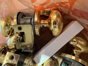 lot 33 image: Lot of Gold Door Handles