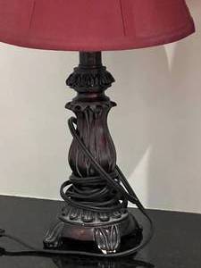 lot 29 image: Small and Medium Brown and Wine Lamps