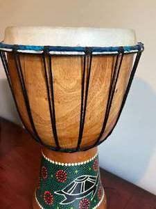 lot 37 image: Djembe Ethnic Drum