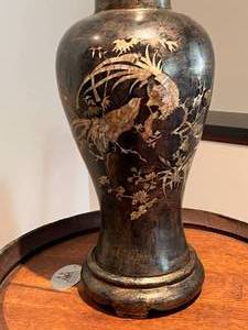 lot 51 image: Large Vase with Inlayed Design