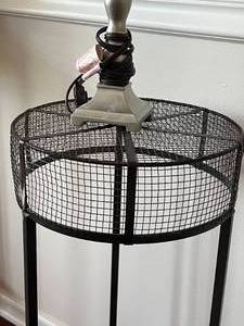 lot 68 image: Metal Stand with Lamp