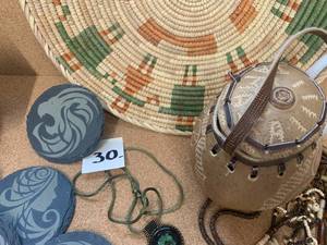 Ethnic MIX Woven Dish Guord Purse
