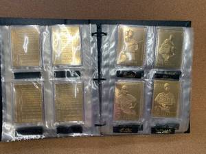 Book 45  22KT Gold Baseball Cards