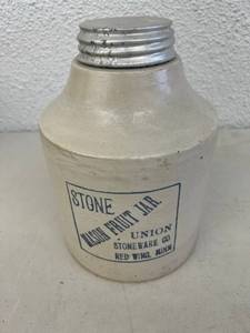 Red Wing Stone Mason Fruit Jar Union Stoneware Co