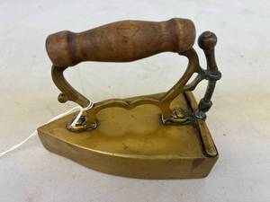 Solid Brass Sad Iron with Slug