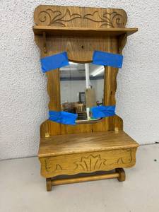 Wood Home Decor with Mirror
