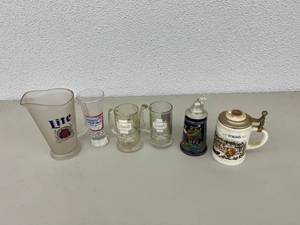 Beer Mugs, Steins & Pitcher