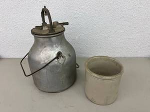 Vintage DeLaval Milk Can & Crock