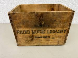 Radio Music Library Wood Shipping Box
