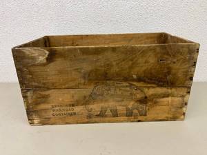 Woonsocket Rubbers Wood Railroad Shipping Container