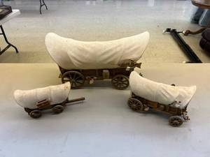 lot 208 image: Miniature Covered Wagons