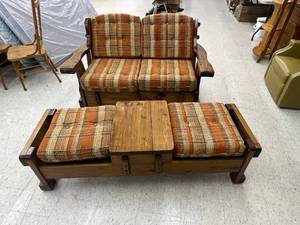 lot 246 image: Loveseat & Bench