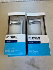 lot 279 image: Moen Paper Holders & Towel Rings