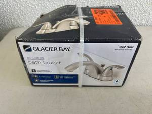 lot 283 image: Glacier Bay Bath Faucet - Brushed Nickel