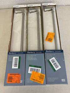 lot 296 image: 3 - 24 Towel Bars - Brushed Nickel