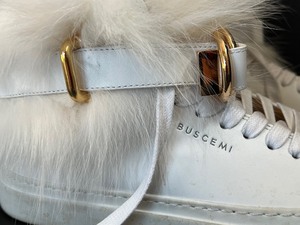 lot 67 image: Buscemi Rabbit White Sneakers