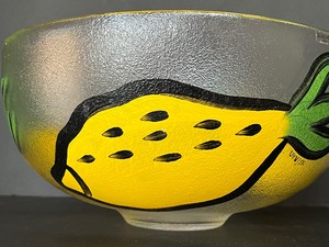 lot 74 image: Kosta Boda Decorative Hand Painted Bowl