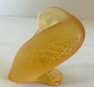 lot 79 image: Lalique Yellow Frosted Crystal Duck Figurine