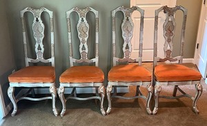 lot 32 image: Set of Four Unique and Fun Contemporary Style Dining Chairs