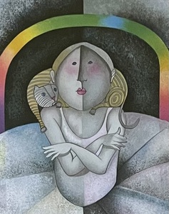lot 35 image: Petite Ballerinas Original Lithograph with Certificate by Rodo Boulanger