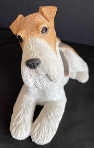 lot 168 image: Sandicast Fox Wire Terrier Sculpture