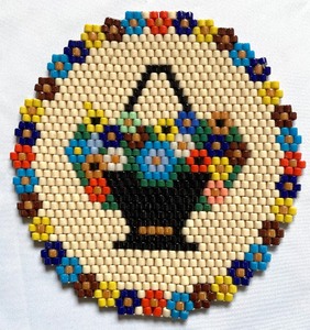 lot 171 image: Three Beautiful Beaded Mats
