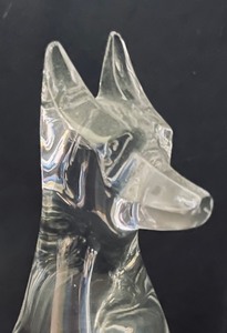 lot 194 image: Baccarat Crystal German Shepard Figurine