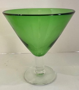 lot 210 image: Signed Colored Glass Stemmed Bowls